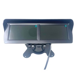 Dolphin Automotive Dual Twin Screen Dashboard Mouted Monitor For Reverse Parking Rear View or Side Cameras