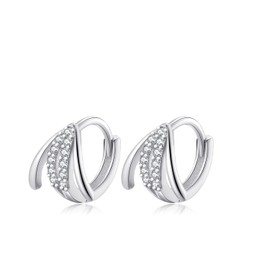 7mm Mini Hugging Hoop Earrings Silver Gold Tiny Cz Rhinestone Cartlidge Cuff Hinged Sleeper Mini Huggy Hoops Earrings