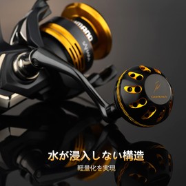 GOMEXUS 1.4 inches (35 mm) Power Reel Handle Knob for Daiwa Type S, Shimano Type A, 16 Certate 3012H, 17 Sahara 4000XG, Aluminum