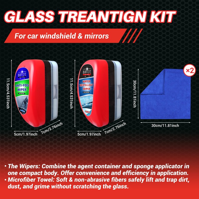 Car Water Repellent & Anti Fog for Windshield - Quick