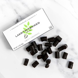 Lakritsfabriken Swedish Premium Liquorice - Soft Sweet Black Licorice Candy - Vegan Candy, Gluten-Free, Dairy-Free, Juicy Candy - Gourmet Candies & Swedish Pastilles - 1.4 oz (2 Pack)