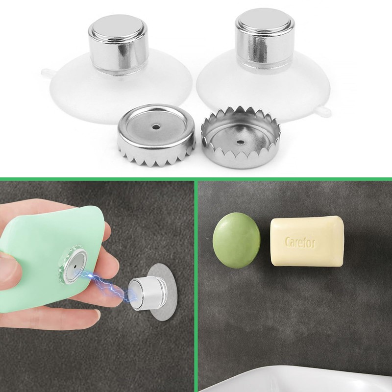 Pack of 2 Stainless Steel Soap Holder Magnetic Soap Holder