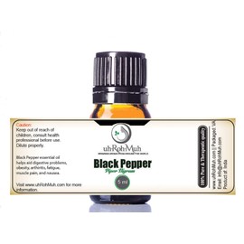 100% Pure Black Pepper Essential Oil || India - 5 ml w/Euro Dropper
