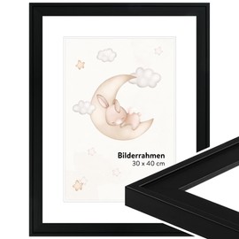 WANDStyle Classic Picture Frame, 15 x 21 cm, Colour: Black, Wooden Picture Frame, Modern Picture Frame, Made in Germany, H120