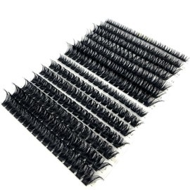HBZGTLAD 30D/40D/50D/60D/80D Mink Eyelashes 280 Bundles Natural Eyelash extension 3D Russia Volume Individual Eyelash Cluster Makeup Tools Lashes (80D 100D-0.07mm-D Curl-MIX)