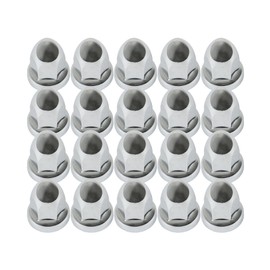 WFLNHB 20 33mm Lug Nut Push-on Chrome Cap with Rim 2-3/8 Tall Replacement for Truck Semi