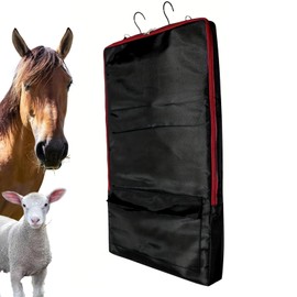 Horse Tack Bag - Horse Tack Carry Bag with Zipper Pockets - Heavy-Duty Waterproof Stable Organizer with Adjustable Shoulder Strap for Equestrian Enthusiasts