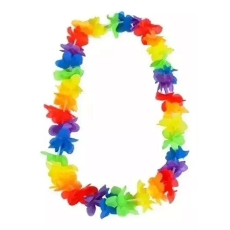 KFMX 24 Collares Neón Estilo Hawaiano Fiesta Colores Batucada