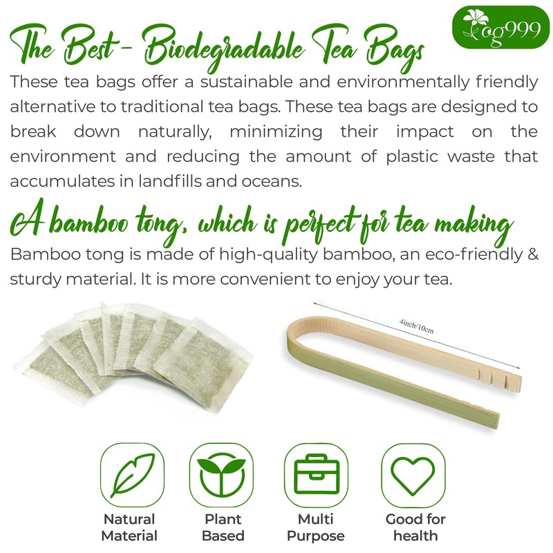 TOG999, Premium 100 Eucalyptus Leaf Tea Bags, 100% Natural &