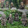 Lrxinki Knight Statues Ornaments, Resin Knight Gnome Guard Garden Sculpture,