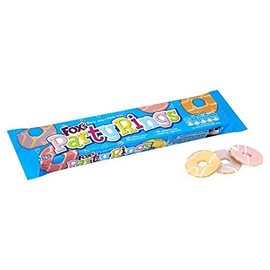 Fox's Iced Party Rings - 125g - Pack of 4 (125g x 4) by Fox's