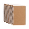Spiral Notebook, 5 Pack Aesthetic Notebooks Spiral Journal Notepad Kraft