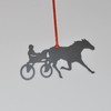 Horse Harness Racing Metal Ornament
