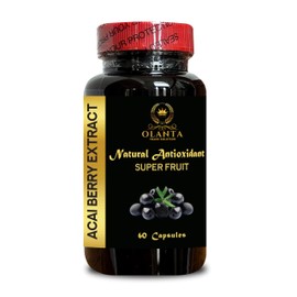 OLANTA TRADE SOLUTION ACAI Berry Extract - Powerful Antioxidents Acai Berry, acai Berry Extract Capsules, Gluten Free, Non GMO, acai Berry Diet - 1 Bottle 60 Capsules
