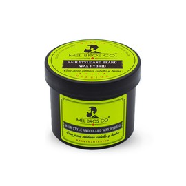 MEL BROS CO. - Hair Style and Beard Was Hybrid - Cera Hibrida para estilizar Cabello y barba. Acabado mate natural. (4 oz / 118 ml)