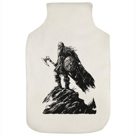 'Viking Standing on Cliff' Hot Water Bottle Cover (HW00036919)