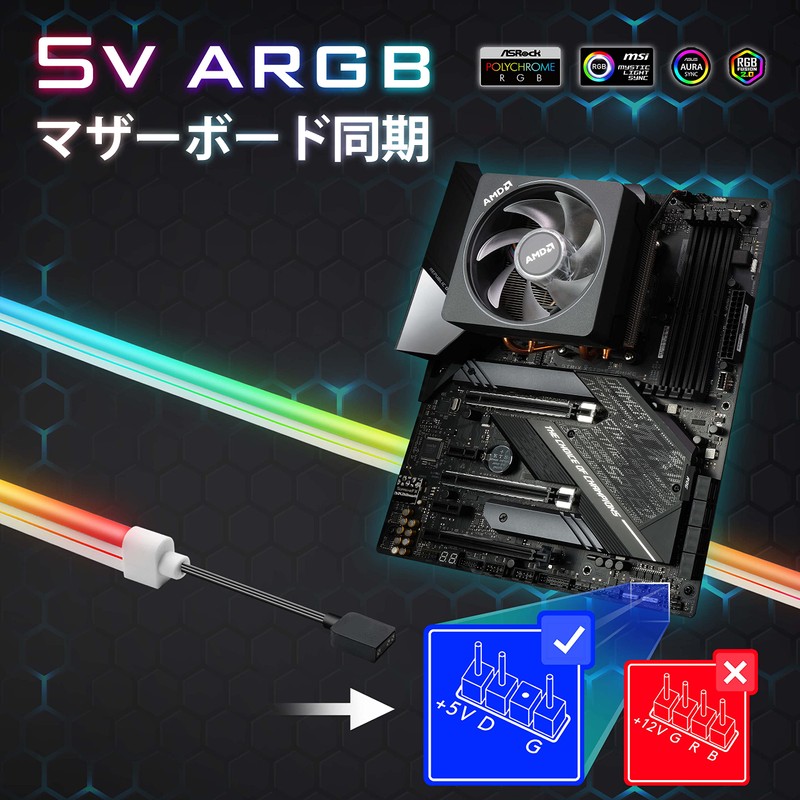 EZDIY-FAB New Addressable 5V 3PIN RGB LED Strip 1m LED