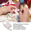 Magnetic Seam Guide Set Resistance Ruler Perforated Seam Measurement Quilting