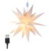 Moravian Star Tree Topper 12 Inches Lighted Star Pendant Light,