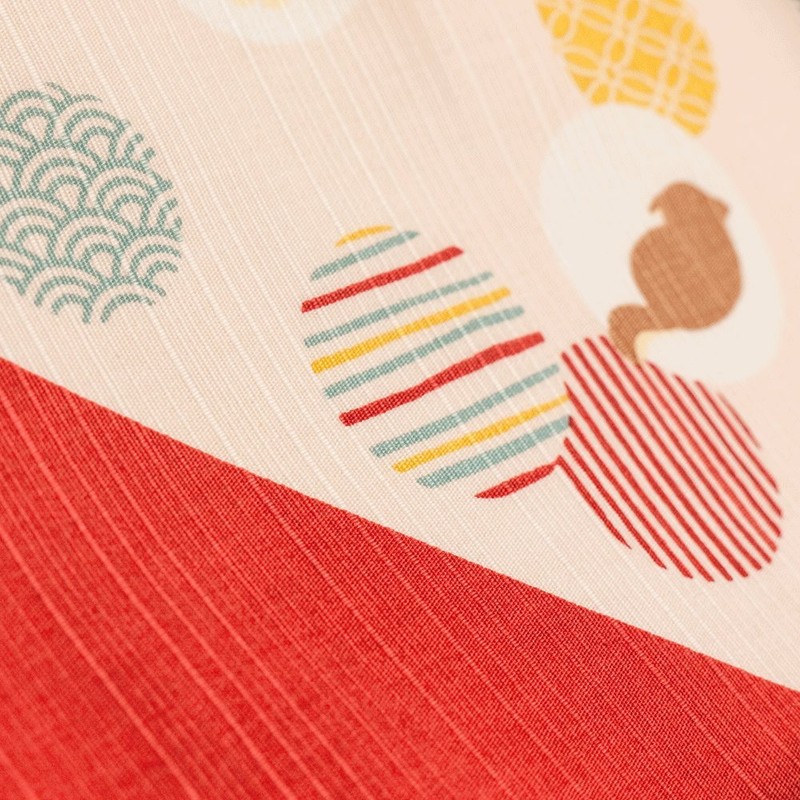 濱 Pattern 小布 Beans Chai and, Ball Bunting