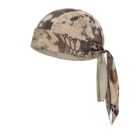 kakatrend Bandana Cap, Pirate Bandana, Hat, Quick Drying, Sweat Absorbent, UV Protection, Sweatproof, Men's, Breathable Material, Mesh, Doo Rug, Skull Cap, Bundle, Heatstroke Protection, UV