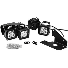 3 inch 24W LED Fog Light Pods with Plug Wiring Kit and Front Bumper Hidden Fog Light Mount Bracket Compatible with Silverado 1500 2007-2013 Silverado 2500 3500 2007-2010