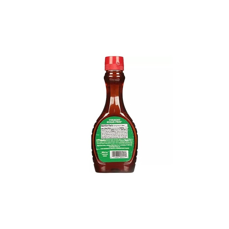 Maple Grove Farms Vermont Sugar Free Syrup, 12 Fl Oz