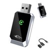 Mini Wireless Carplay Adapter for iPhone&Android Auto 2-in-1, 2025 Upgrade