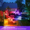 MELPO Led Flood Light Outdoor, 50W RGB Color Changing Landscape
