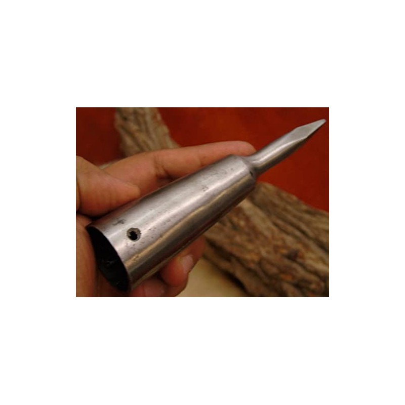 Mountain Pole Tip Hand Made Carbon Steel 1095 4208, Silver