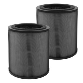 JF100 True HEPA Filter Replacement for Jafända 100 Air Purifier, H13 HEPA and Activated Carbon Air Filter, 3-Stage Filtration Performance, 2Pack