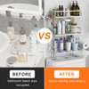 FLOLXNB Over The Toilet Storage,3-Tier Bathroom Organizer Shelves with Paper
