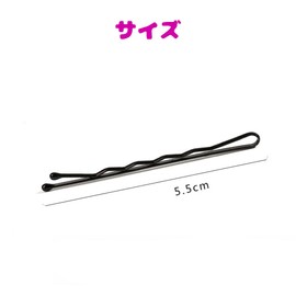 DOUBUYONGYI Hair Pins, Hair Bundles, Bangs, Hair Arrangement, Hair Clip, Black, Easy to Handle, 50 Pieces, Wave Type