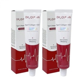 Dr. Qman Type 1 Collagen 100 Premium Cream Pack 60g 2pcs / 닥터큐먼 Type1 콜라겐 100 프리미엄 크림팩 본품 60g 2개