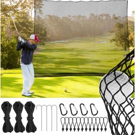 TBNUMBI Golf Net Sports Backstop Net Hitting Net for Golf, Baseball, Hockey, Soccer 10 x 10Ft/10 x 15Ft/10 x 20Ft/10 x 25Ft/15 x 15Ft/15 x 20Ft (10 x 10Ft)