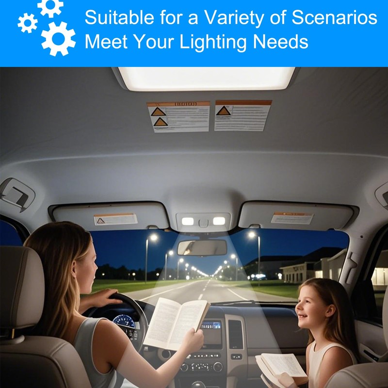XCZBX Upgraded Overhead Console Dome Map LED Reading Light Lamp