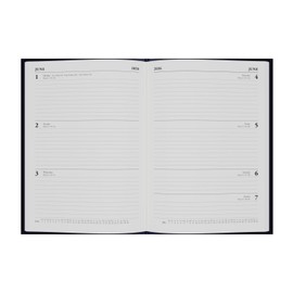 Collins - Essential - 2026 12 Month Calendar Year Planner, Week-To-View Diary, A5 Hard Cover - Blue (ESSA53.60-26)
