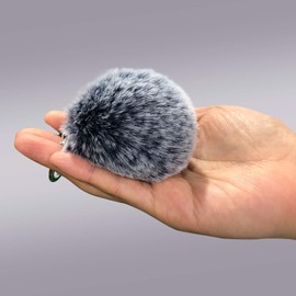 Cityelf Cute Faux Rabbit Fur Ball Pom Pom Keychain Car Key Ring Handbag Tote Bag Pendant Purse Charm (frost navy)