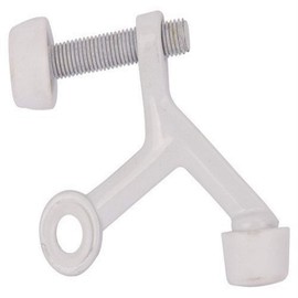 Manufacturers Direct H20-B029-PS 4077780 Hinge Pin Door Stop, Zinc Die-Cast, White