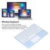 Touch Wireless Keyboard Round Keycaps Ergonomic Design Ultra Thin Smart