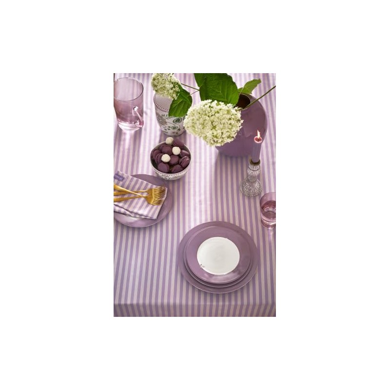 PIP STUDIO Lily&Lotus Breakfast Plate White/Purple 21 cm
