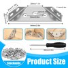 Universal Furniture Corner Connector, 10 Pcs Stainless Steel Angle Corner