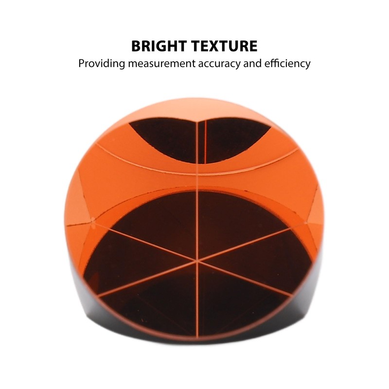 Reflector Corner Prism, φ25.4mm Trihedral Retroreflector Optical Glass Copper Plated
