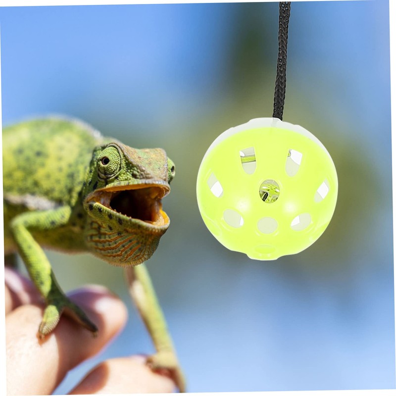 COLLBATH Interactive Lizard Toys Bell Balls for Reptiles Bearded Dragon