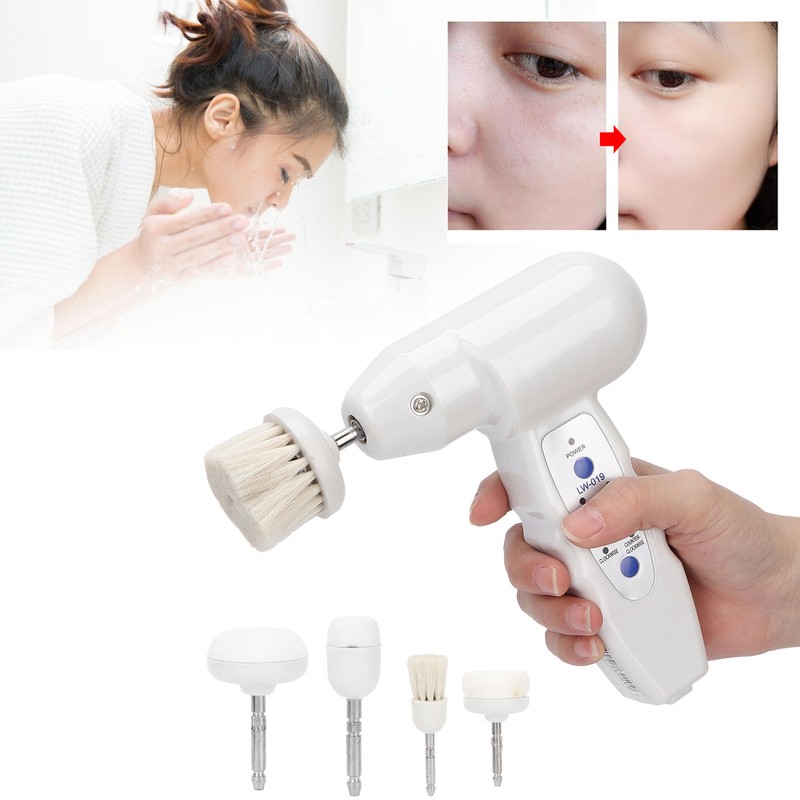 Electric Facial Cleansing Brush Plastic Rotary Exfoliating Brush Rechargeable Face