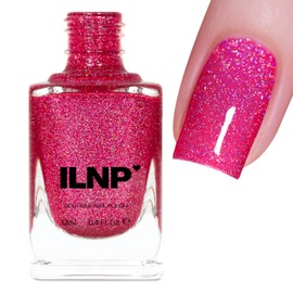 ILNP Playdate - Vivid Magenta Holographic Jelly Nail Polish