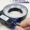 LED Ring Light Illuminator for Microscope, 144 LED Bubbles for