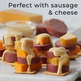 Hickory Farms Sweet Hot Mustard (10 ounce, Pack of 3) - Gourmet Mustard Great for Charcuterie Boards, Snacking, and Recipes