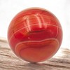 Pandiui23 Natural Polished Red Agate Ball, Polished Crystal with Energy