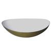 LaLe Living Glam Bowl Iron Gold / White 23.5 x